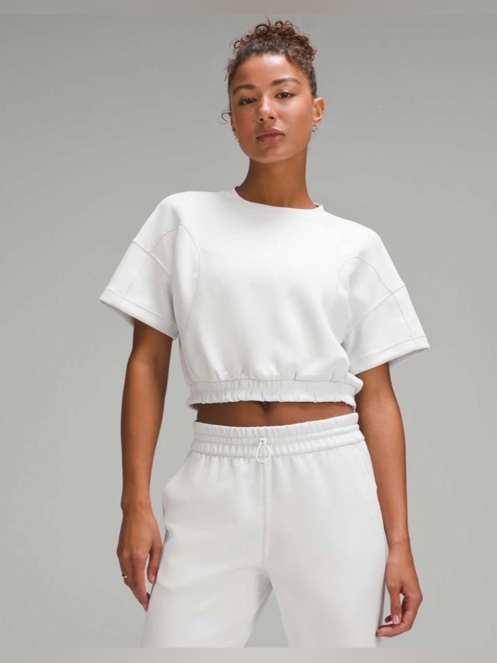 Lululemon Softstreme Gathered T-Shirt in Light Vapor